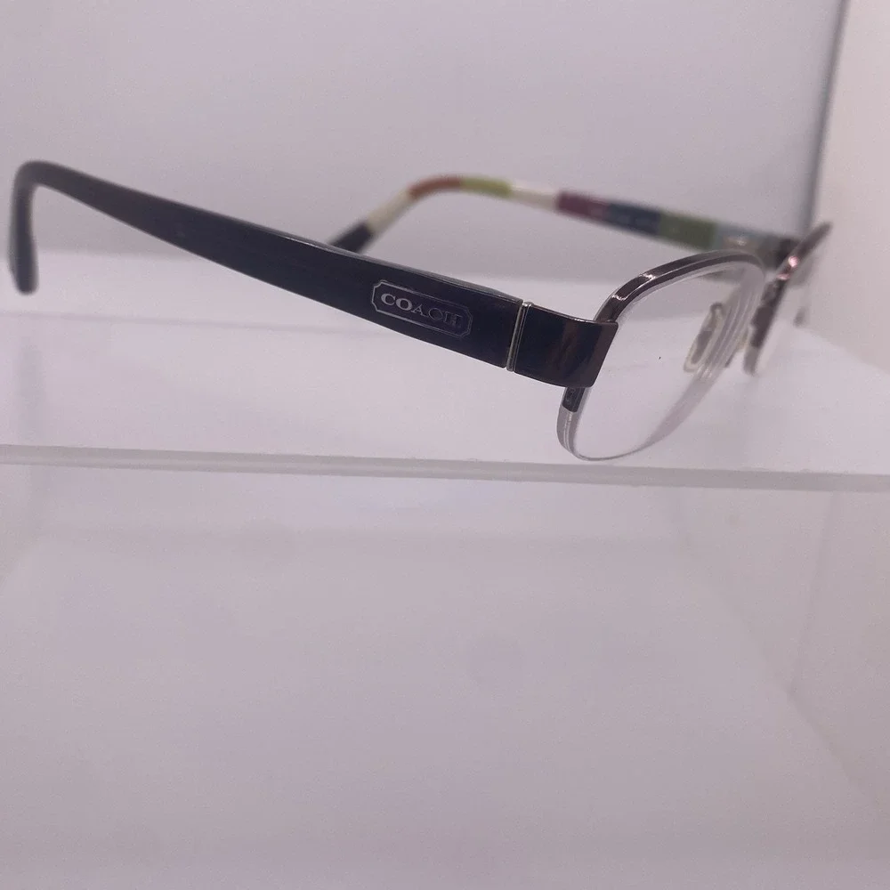 Coach Eyeglasses Women FRAME ONLY HC5004 Bettie Half Rim 51-16-135 Purple 880